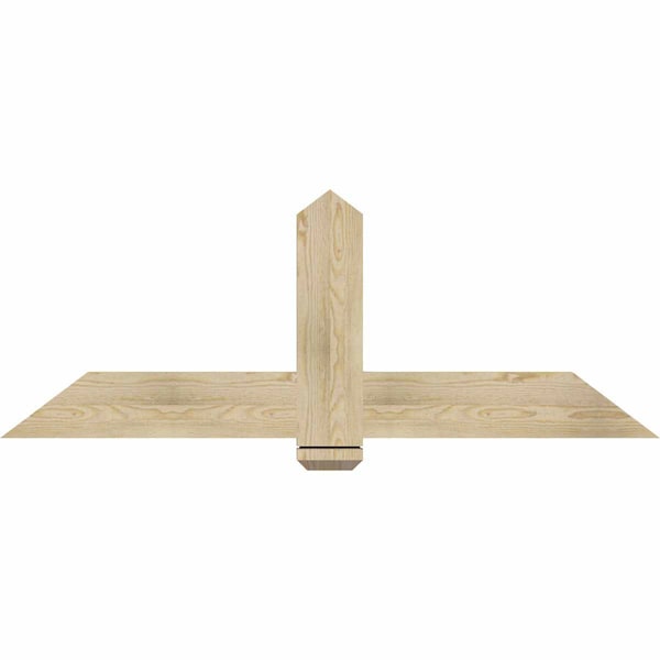 Ekena Millwork Eugene Rough Sawn Timber Gable Bracket, Douglas Fir, 60"W x 22"H x 2"D x 6"F, 9/12 Pitch GBW060X22X0206EUG00RDF - main